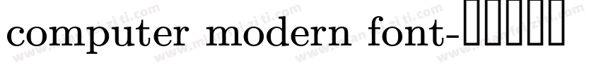 computer modern font字体转换